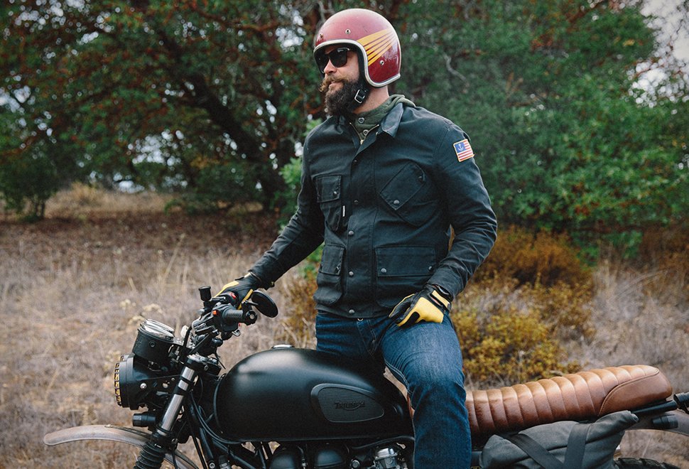 leather biker jacket