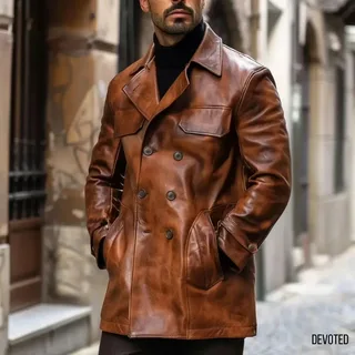 leather jacket brown colour