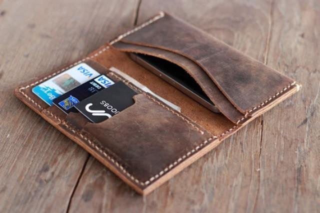 leather wallet card adjust