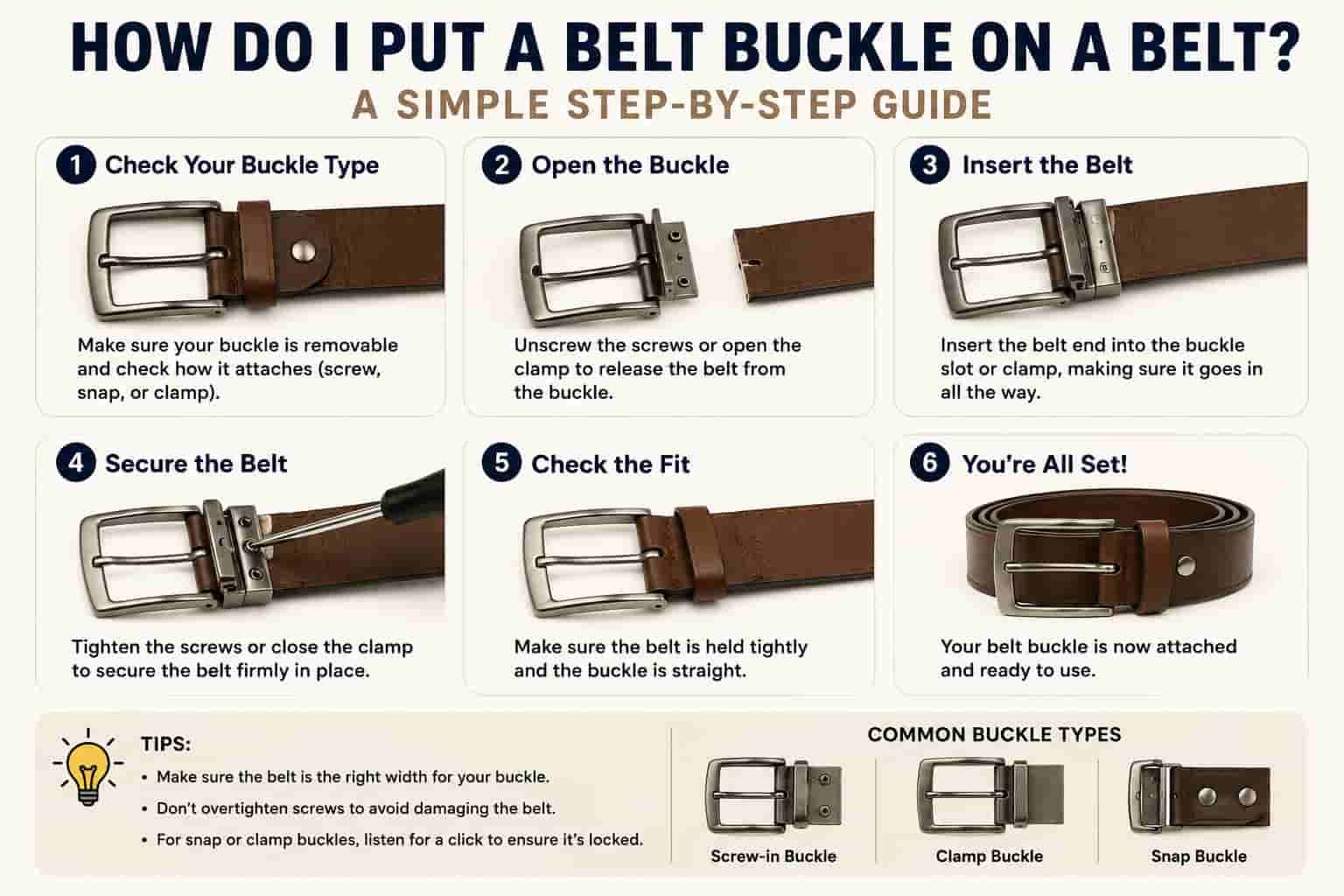 How Do I Put a Belt Buckle on a Belt